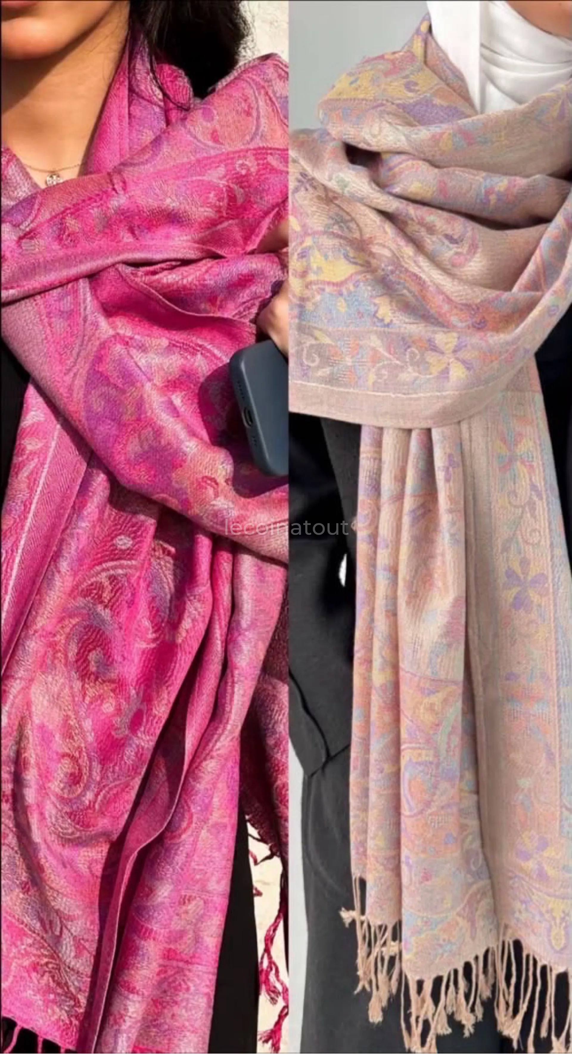 Echarpe pashmina élégante Homme et femme — photo 3, Touba