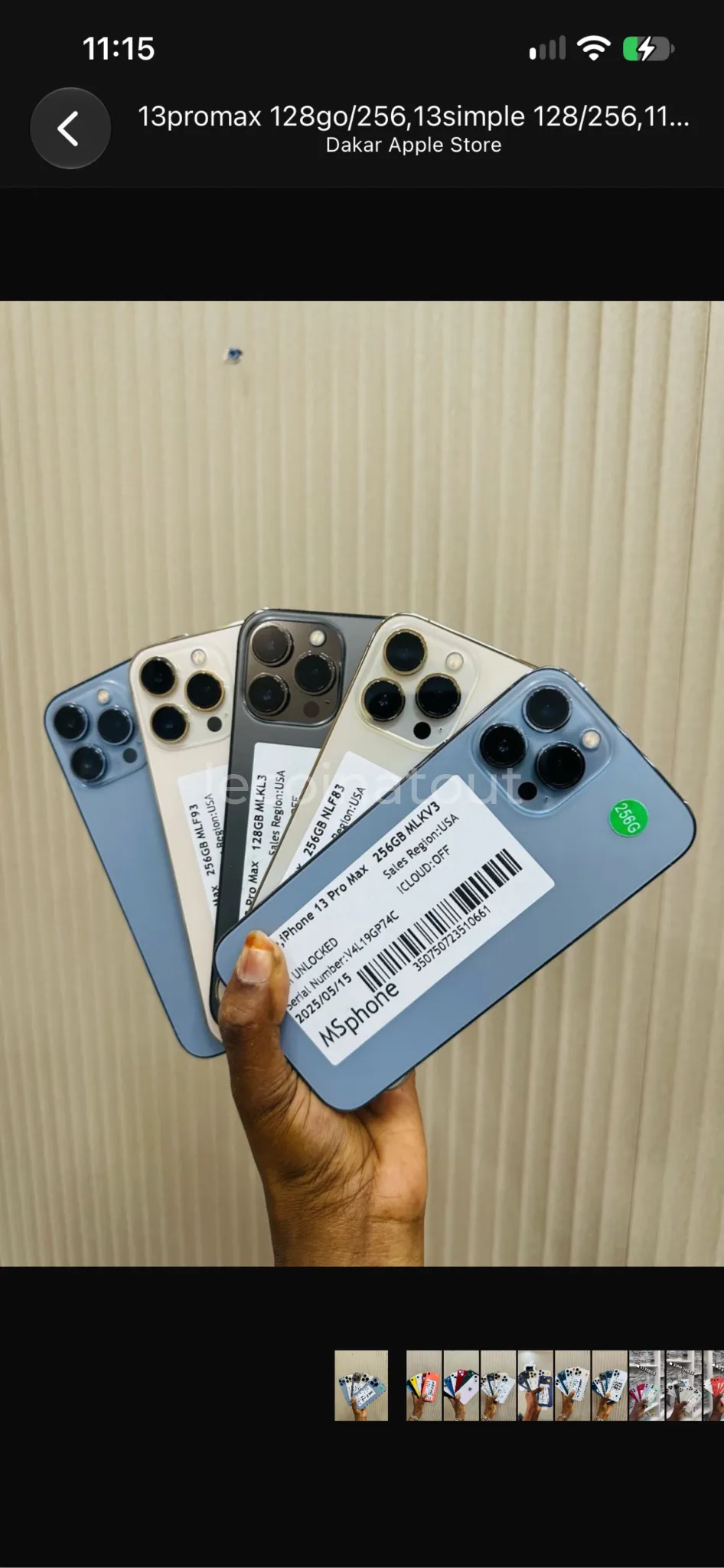 Iphone 13 pro max 128 giga — photo 1, Rufisque