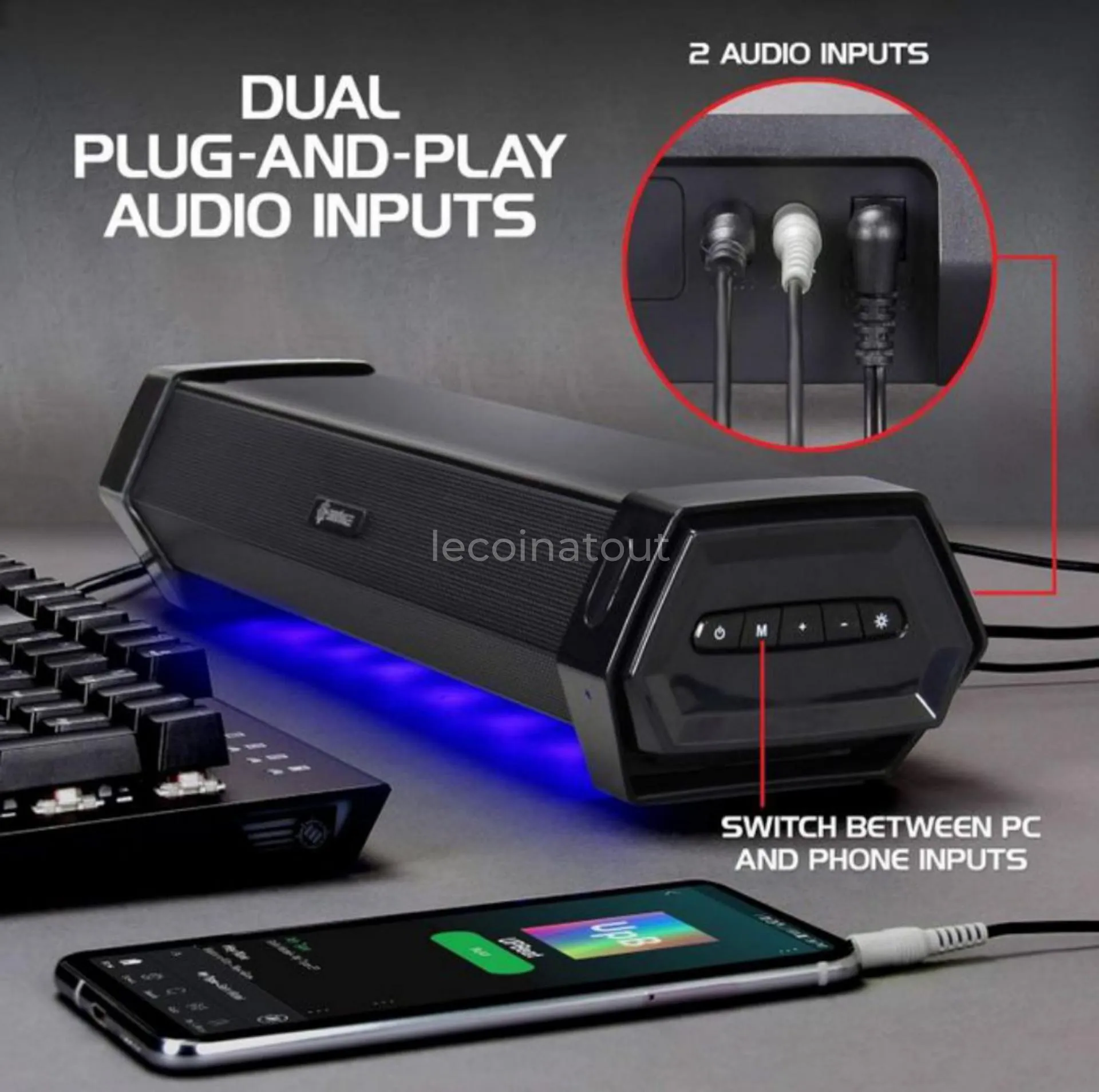 Enceinte Gamer filaire avec LED anhance attack — photo 1, Guédiawaye