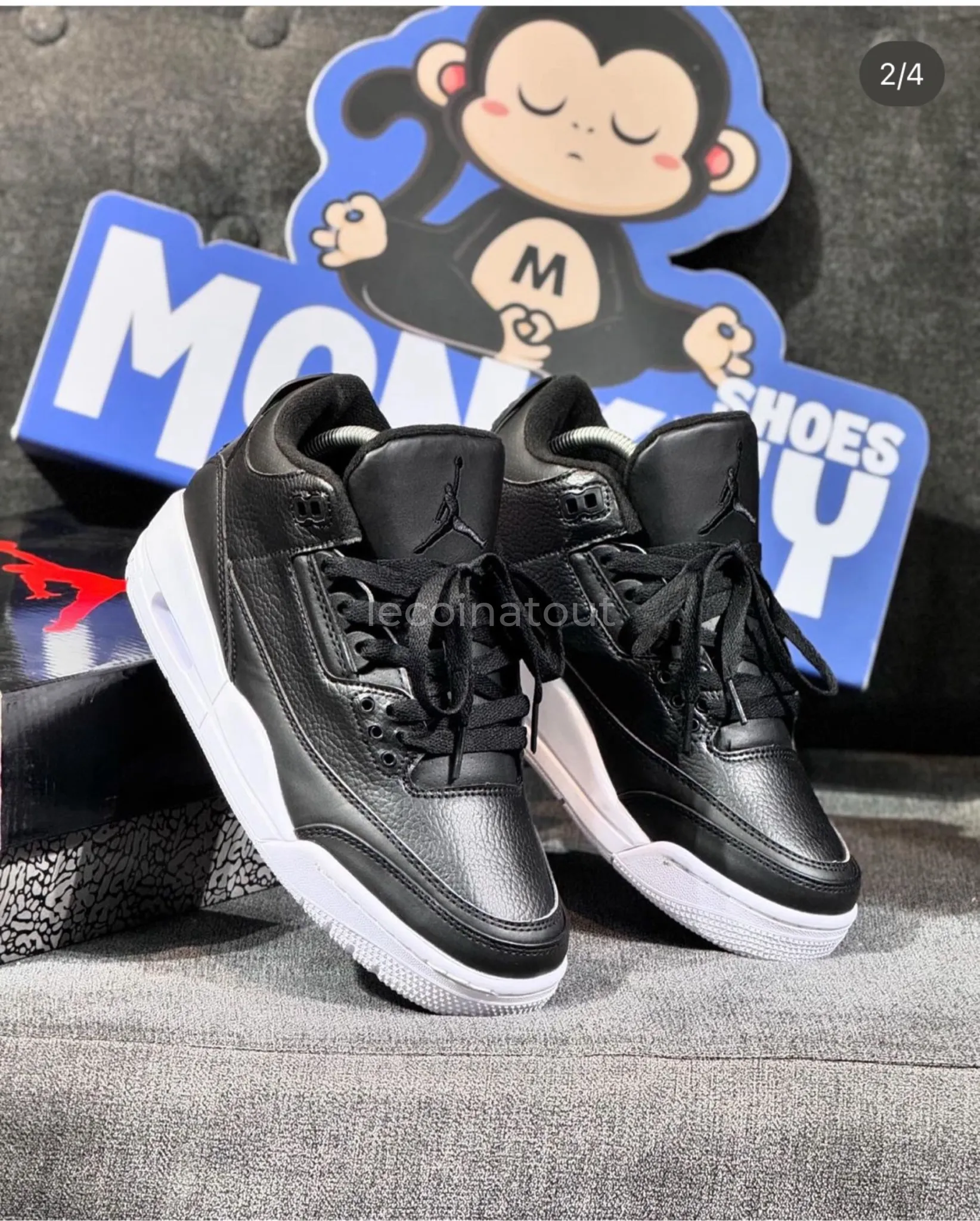 👟 Air Jordan 3 Retro — Black & White Premium — photo 2, Dakar