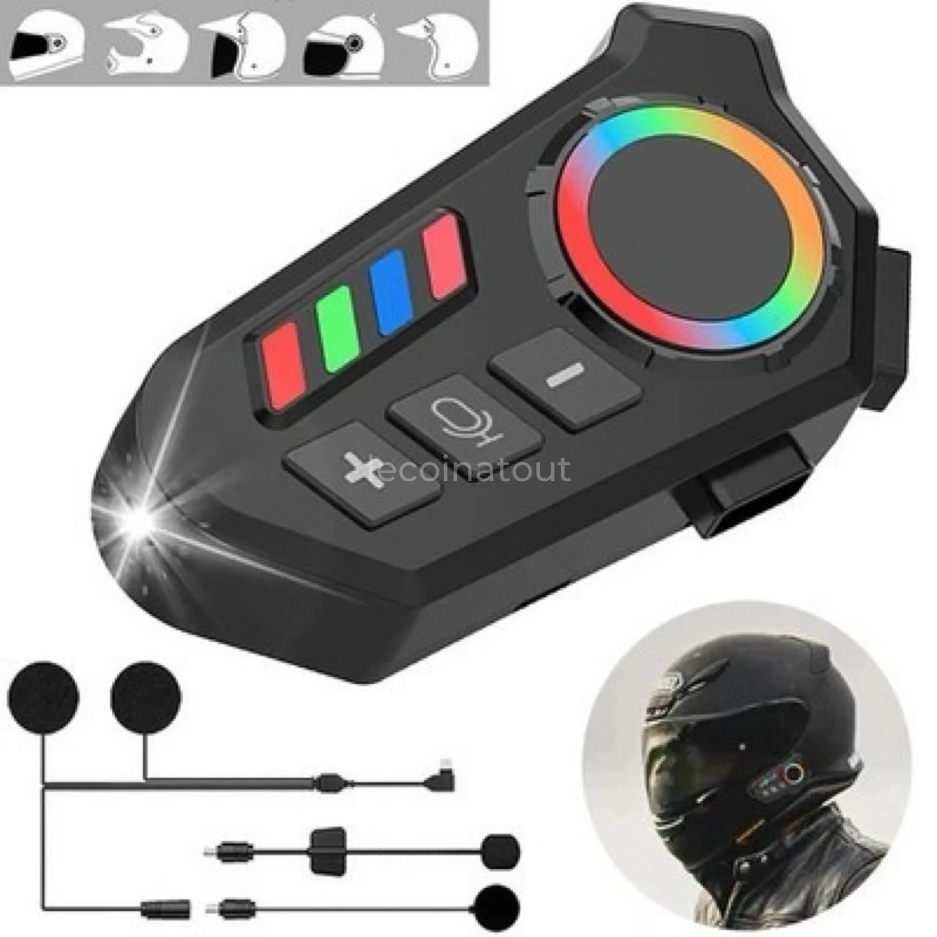 Bluetooth pour Casque Motos, intercom K06A — photo 5, Pikine