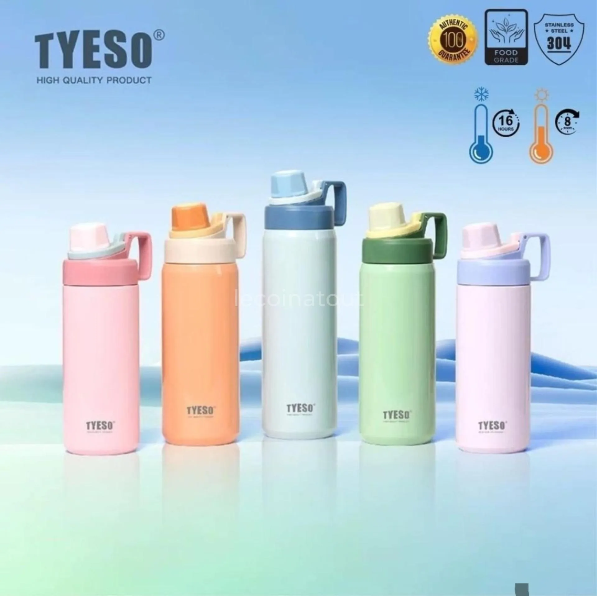 Gourde Isotherme Tyeso Inox 304 - Chaud 8h & Froid 16h — photo 1, Touba