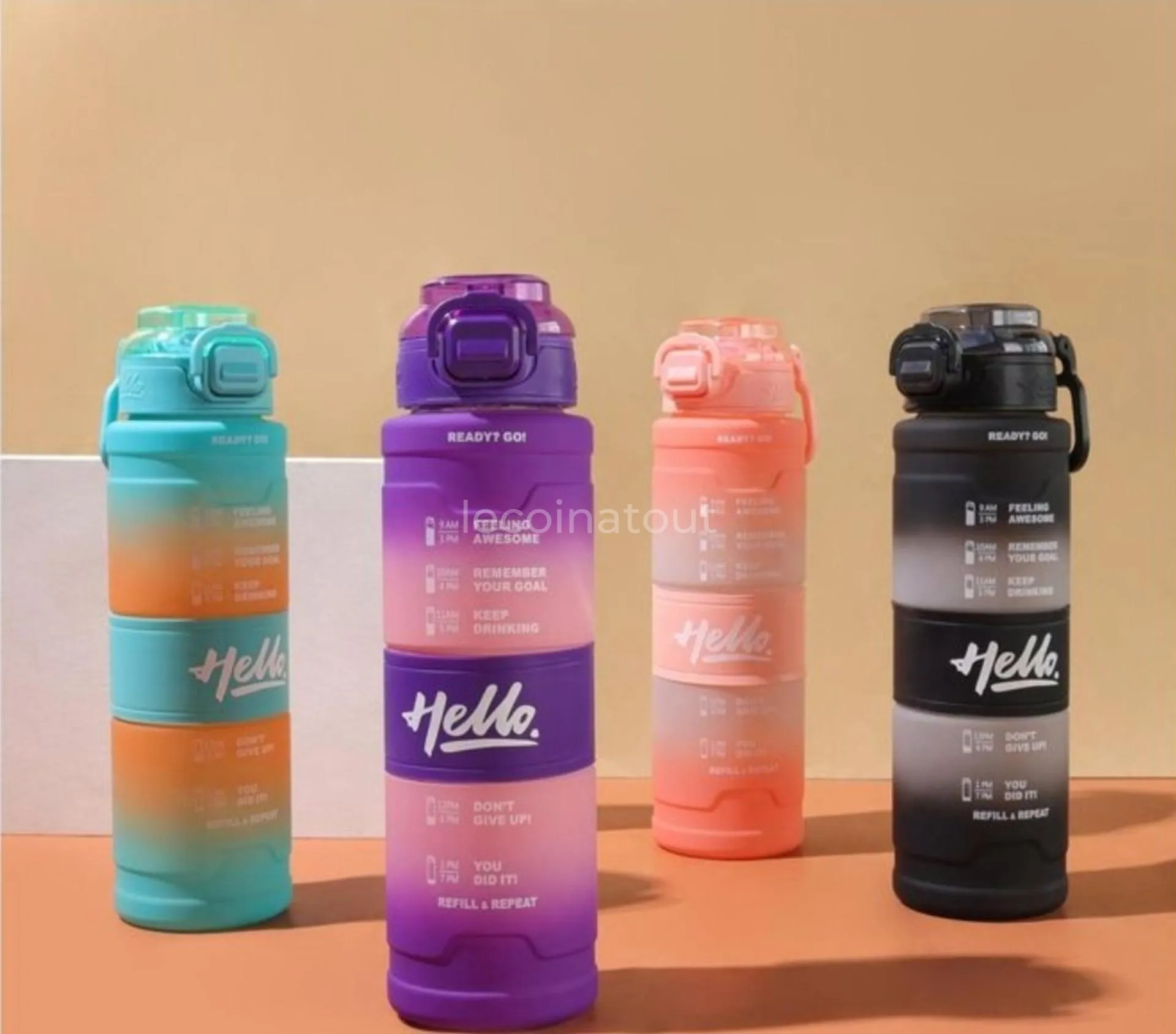 Gourdes d'Eau Motivation & Sport Multicolores - Neuf — photo 1, Touba