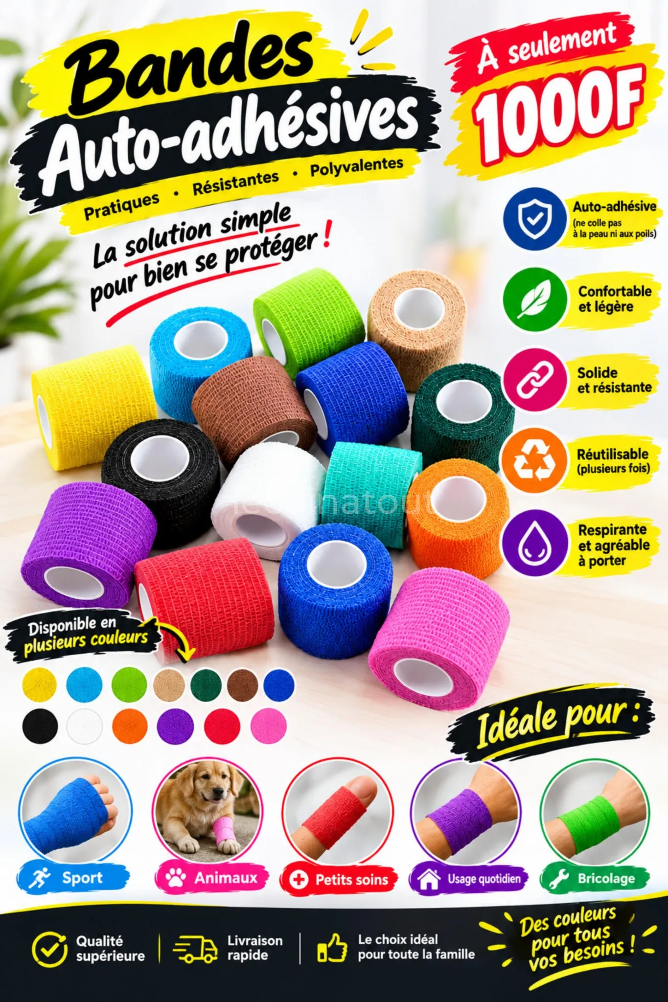 BANDES AUTO-ADHÉSIVES — photo 5, Dakar