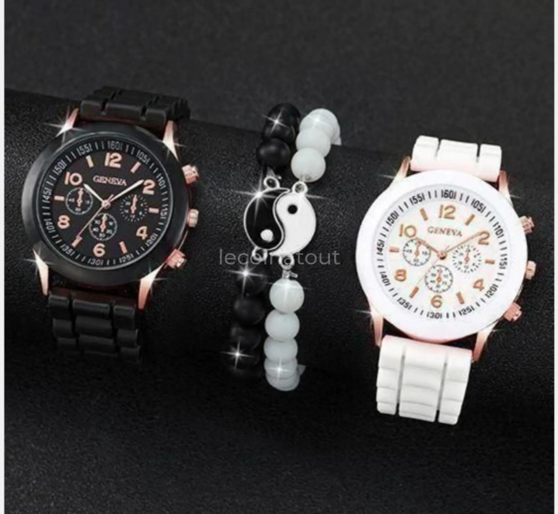 Coffret Montres Couple Élégantes - Plusieurs Coloris Neufs — photo 4, HLM Hizbou Tarqiyyah