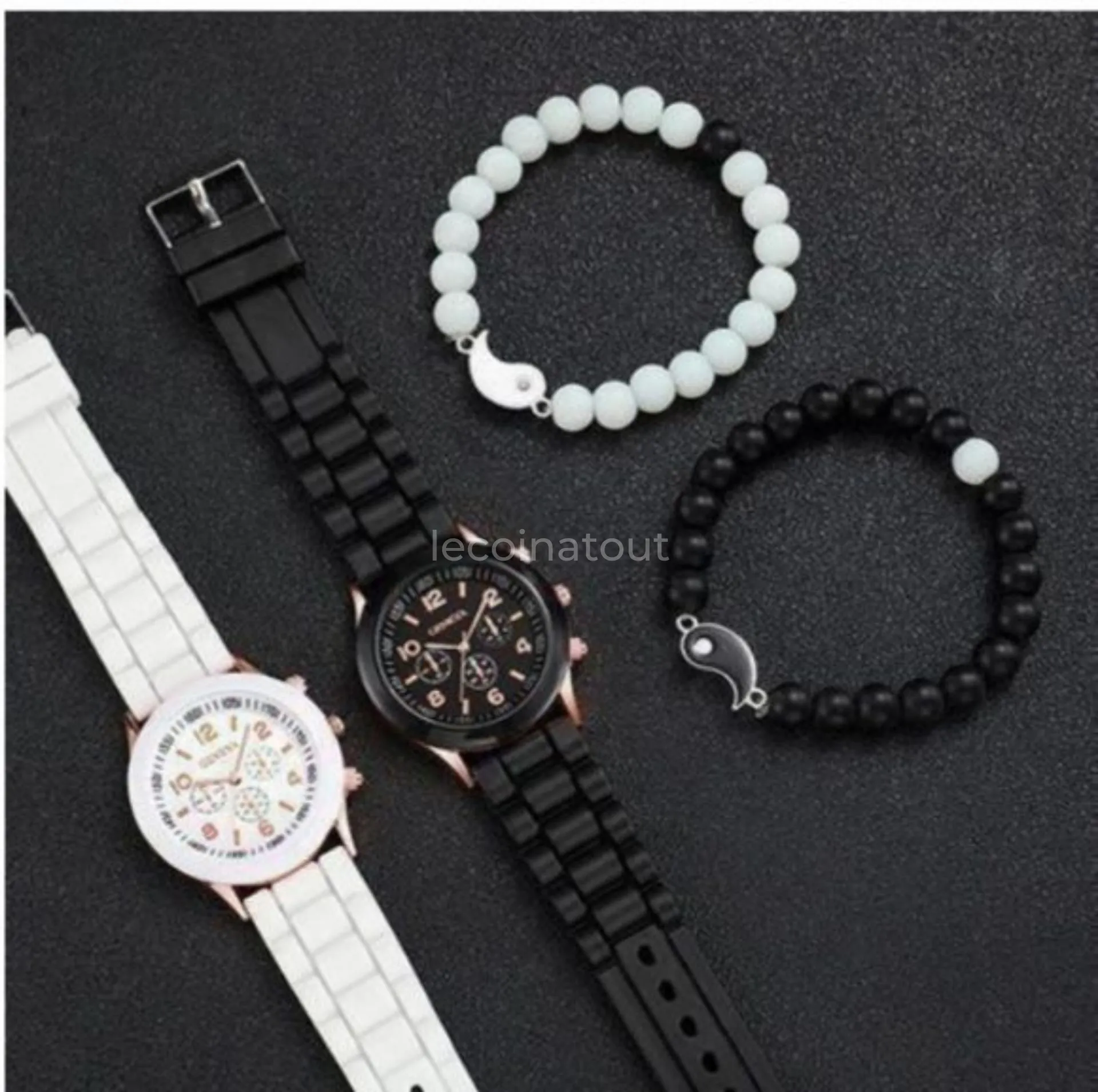Coffret Montres Couple Élégantes - Plusieurs Coloris Neufs — photo 2, HLM Hizbou Tarqiyyah