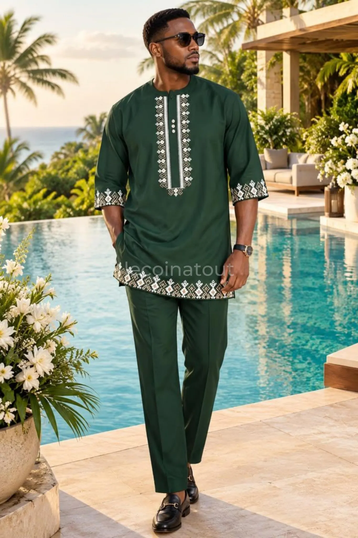 Ensemble Homme Style Sahel / Africain Moderne – Idéal Cérémonies & Fêtes — photo 5, Rufisque