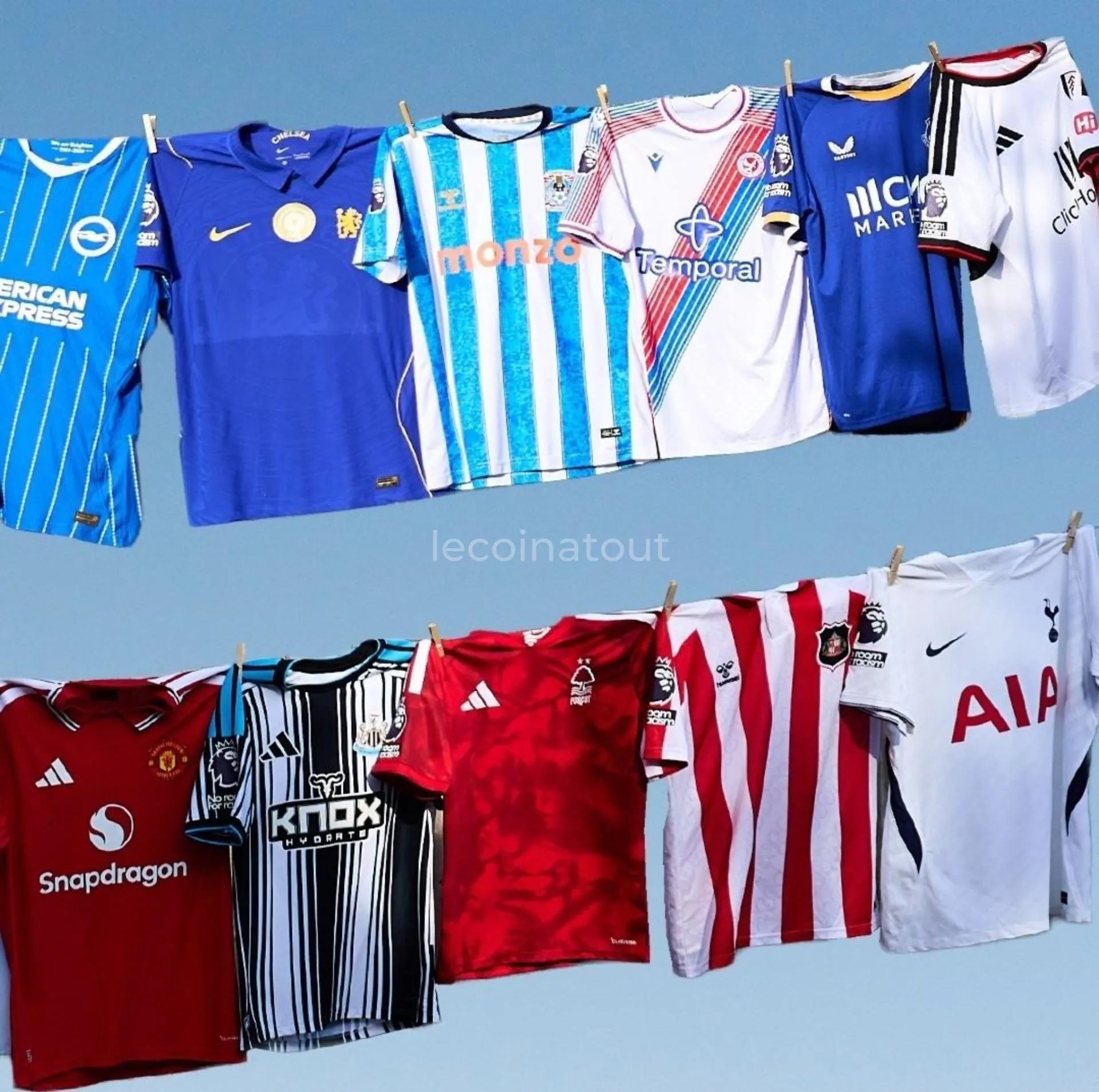 L'ensemble des maillots pour les clubs anglais — photo 2, Pikine