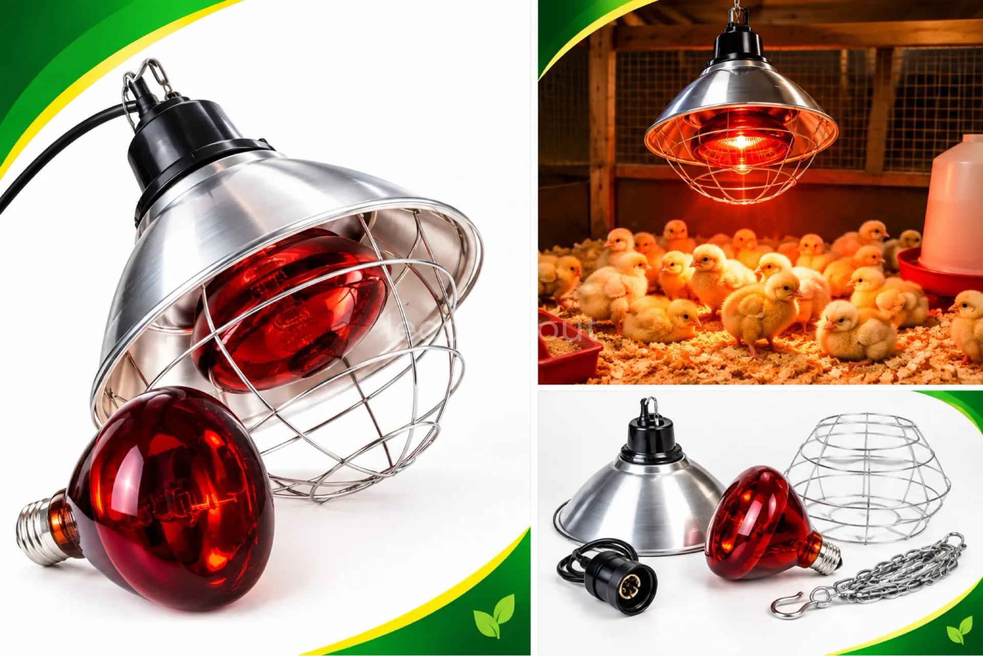 Lampe Chauffante Infrarouge pour Poussins – Chaleur, Confort et Protection de vos Volailles — photo 2, Golf Sud