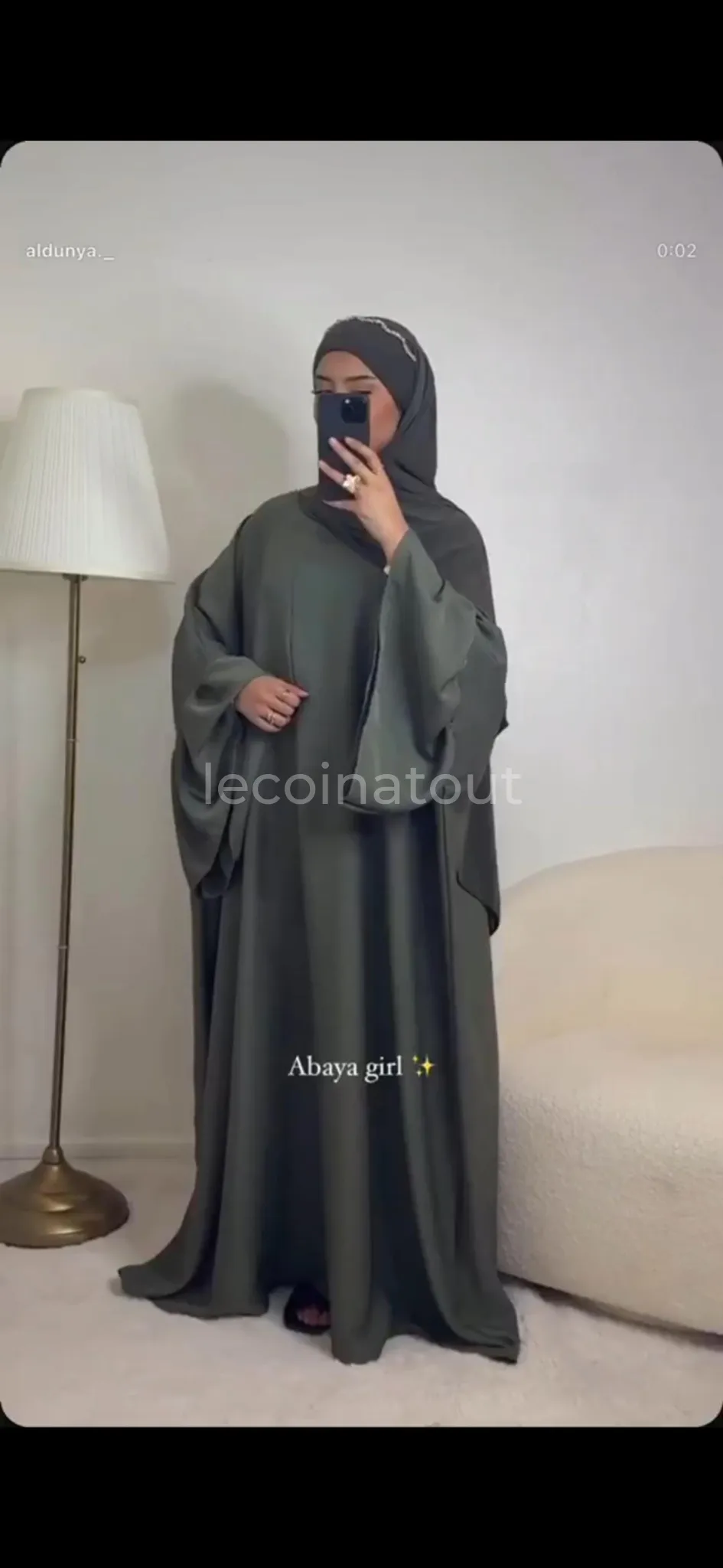 Abaya papillon premium – Sobriété et élégance 🤎 — photo 2, Rufisque