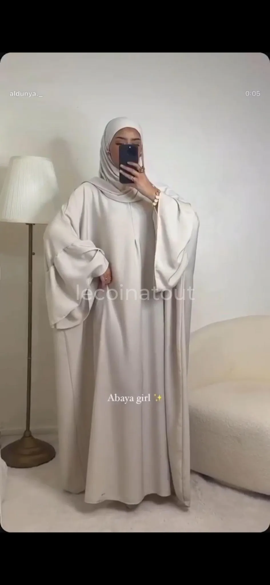Abaya papillon premium – Sobriété et élégance 🤎 — photo 4, Rufisque