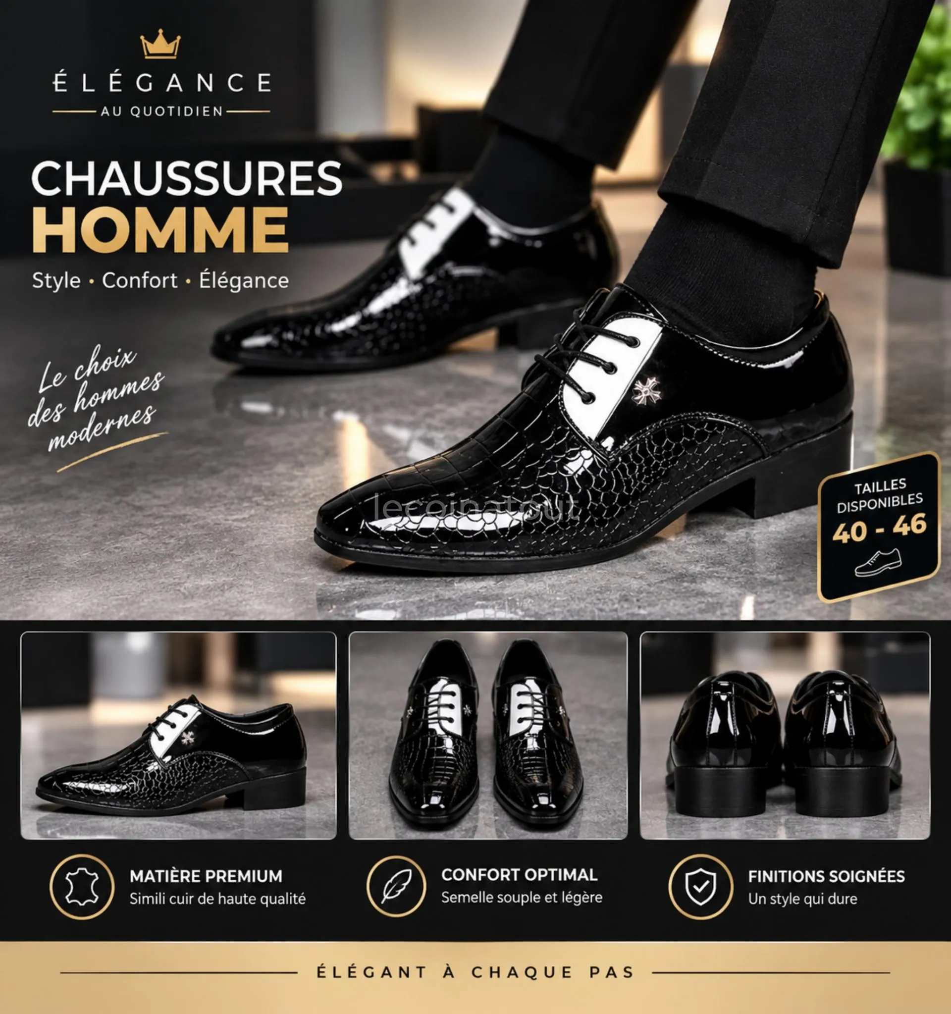 Chaussures formelles pour homme — photo 2, Dakar