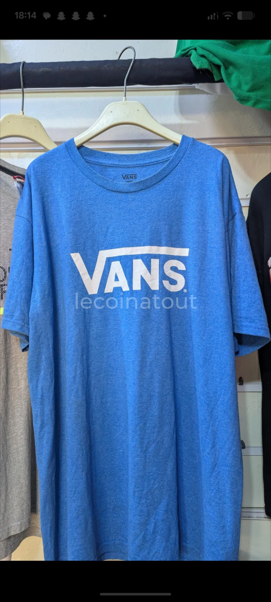 T shirt Vans bleu taille large — photo 2, Dakar