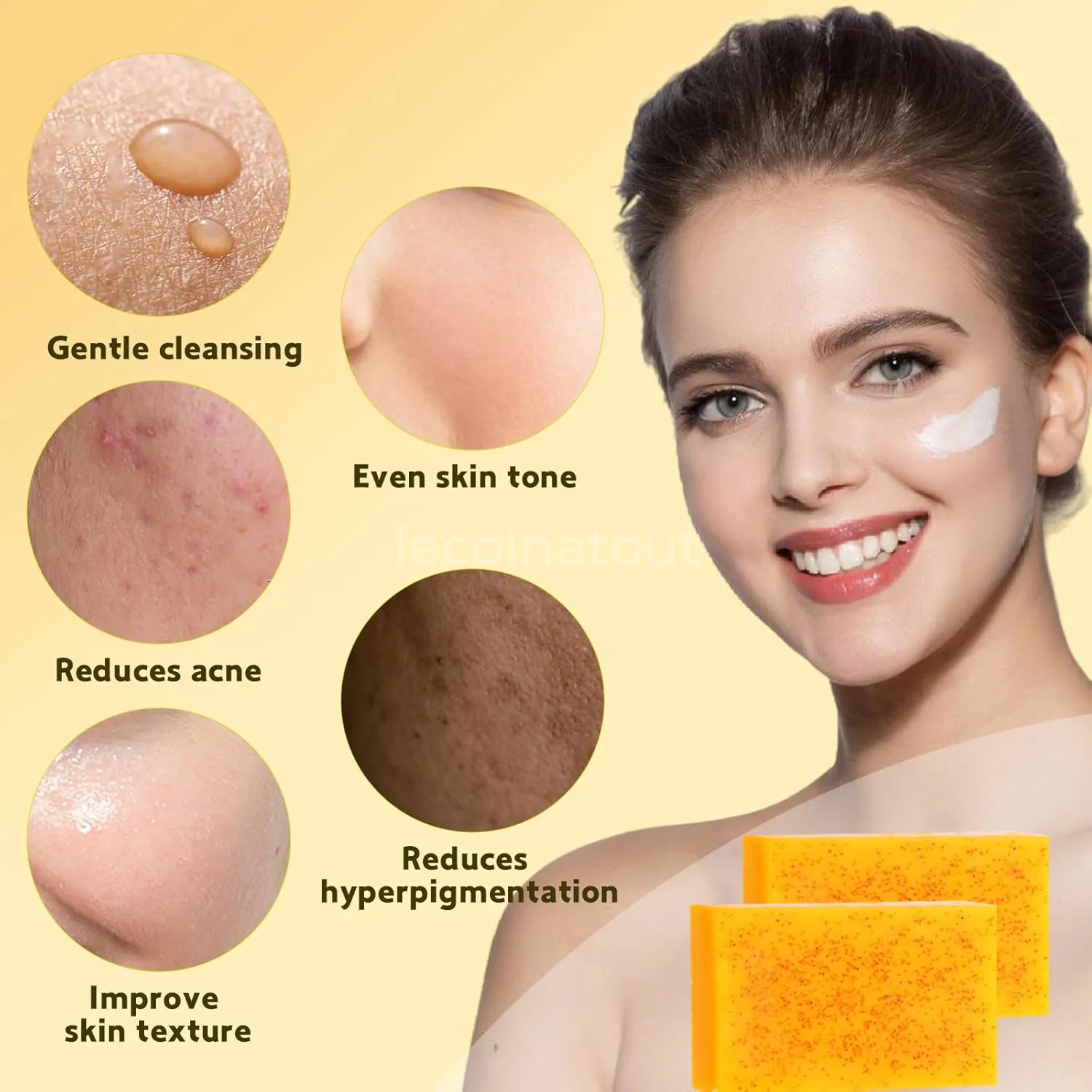 Savon À Base De Curcuma Et d'Acide Kojic — photo 4, Thiès