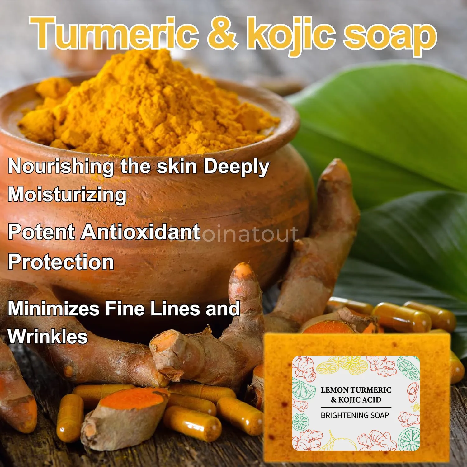 Savon À Base De Curcuma Et d'Acide Kojic — photo 2, Thiès