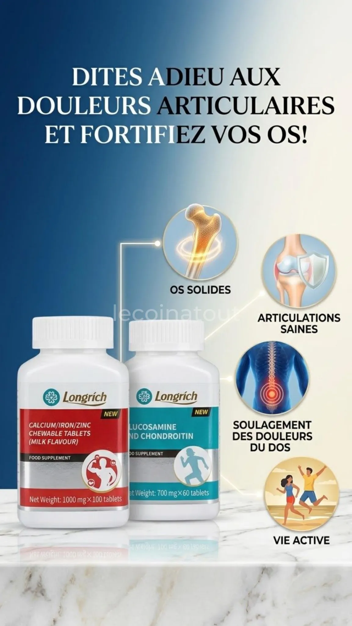 Arthrose et calcium de Longrich — photo 1, Dakar