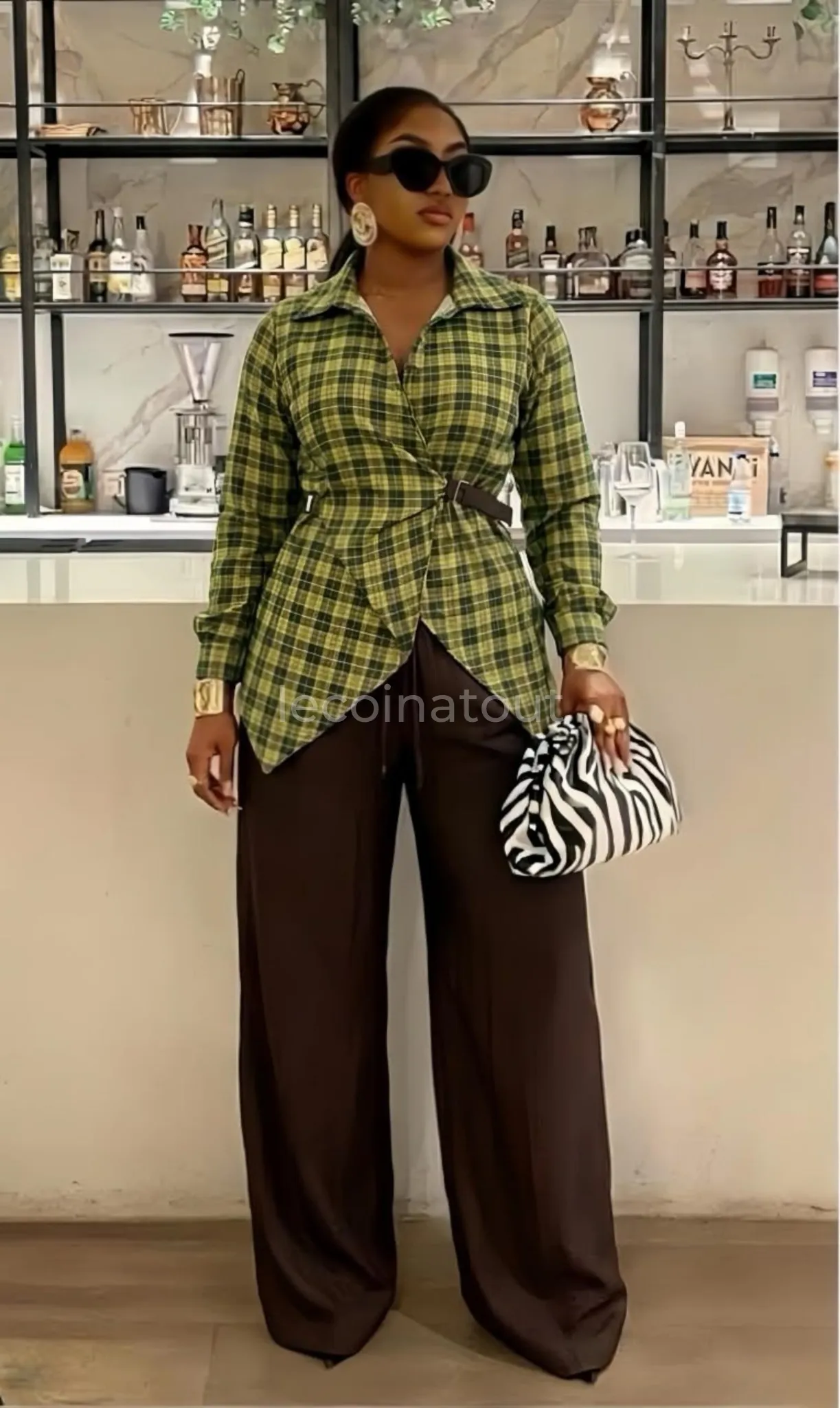 Ensemble 2 Pièces Tunique Asymétrique & Pantalon Fluide Chic — photo 4, Dakar
