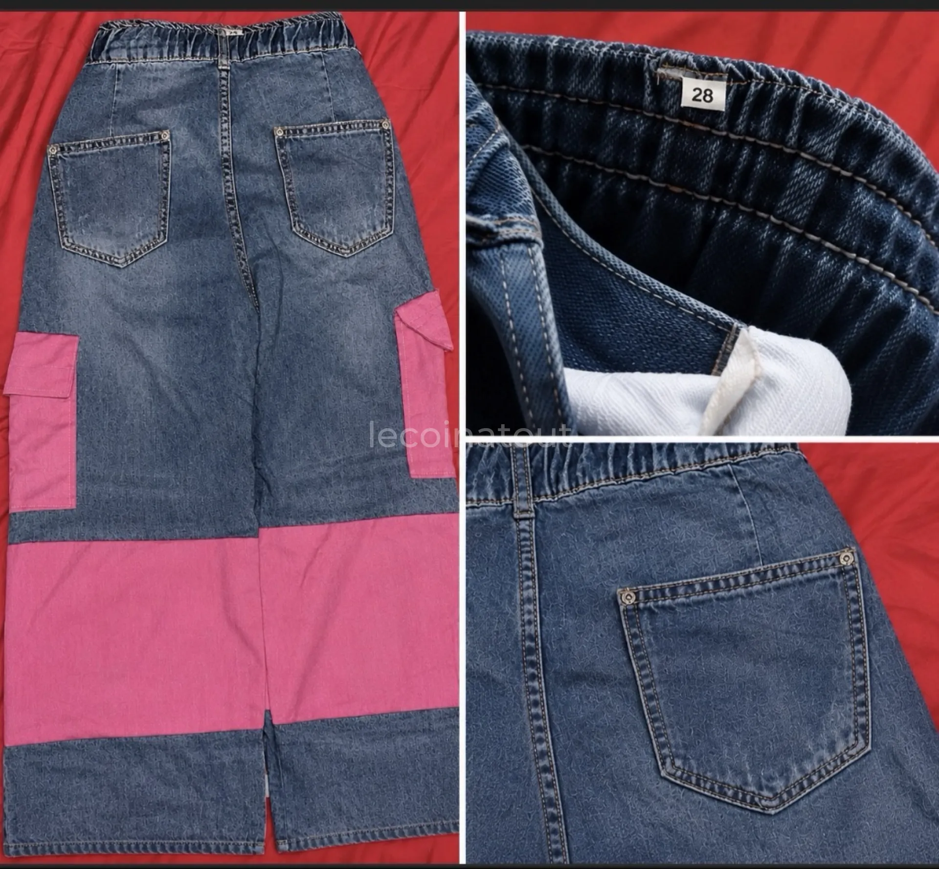 Jean bicolore/low waist — photo 2, Dakar
