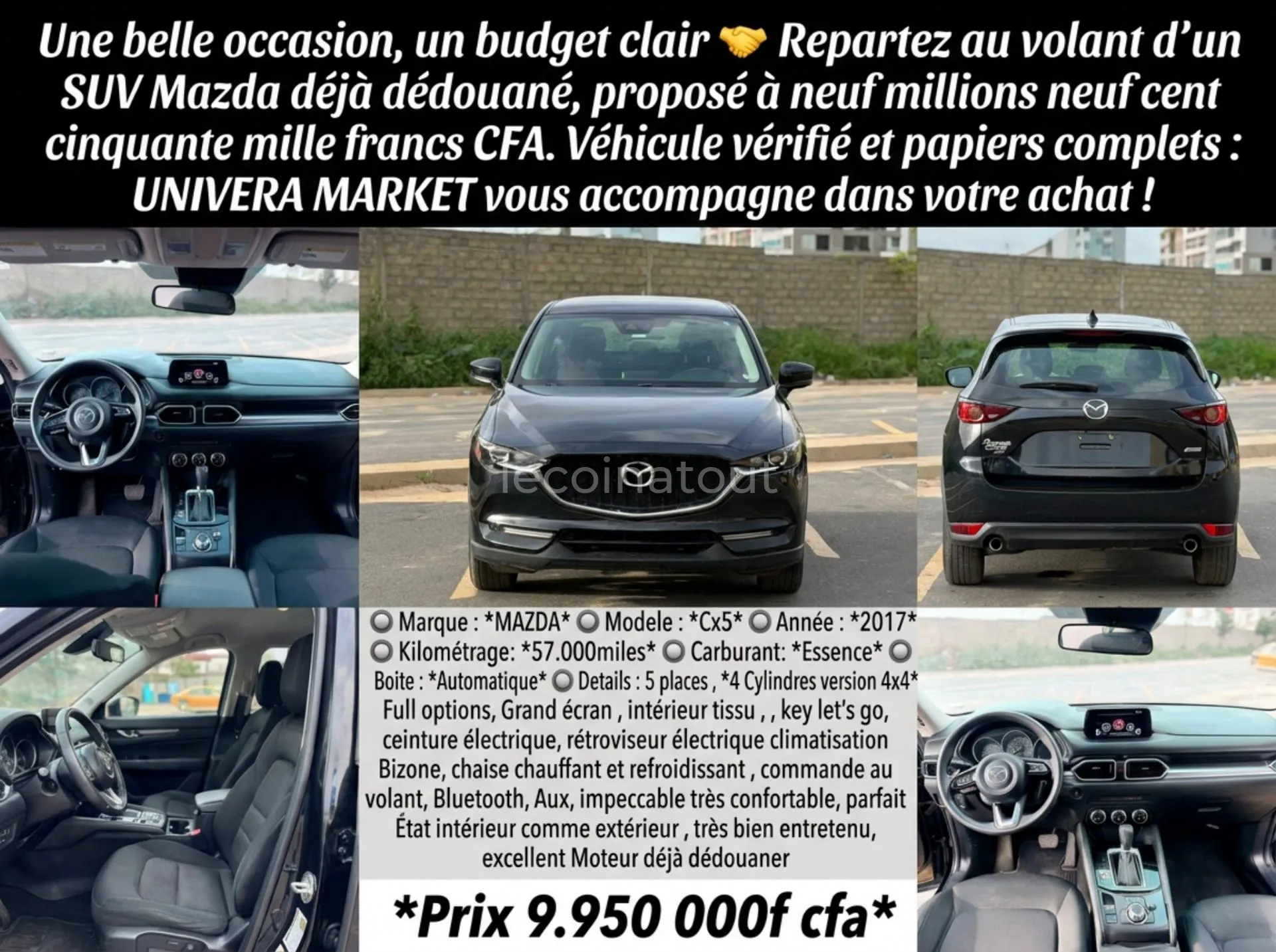 🔘 Marque : *MAZDA*
🔘Modele : *Cx5*
🔘 Année : *2017* — photo 2, Dakar