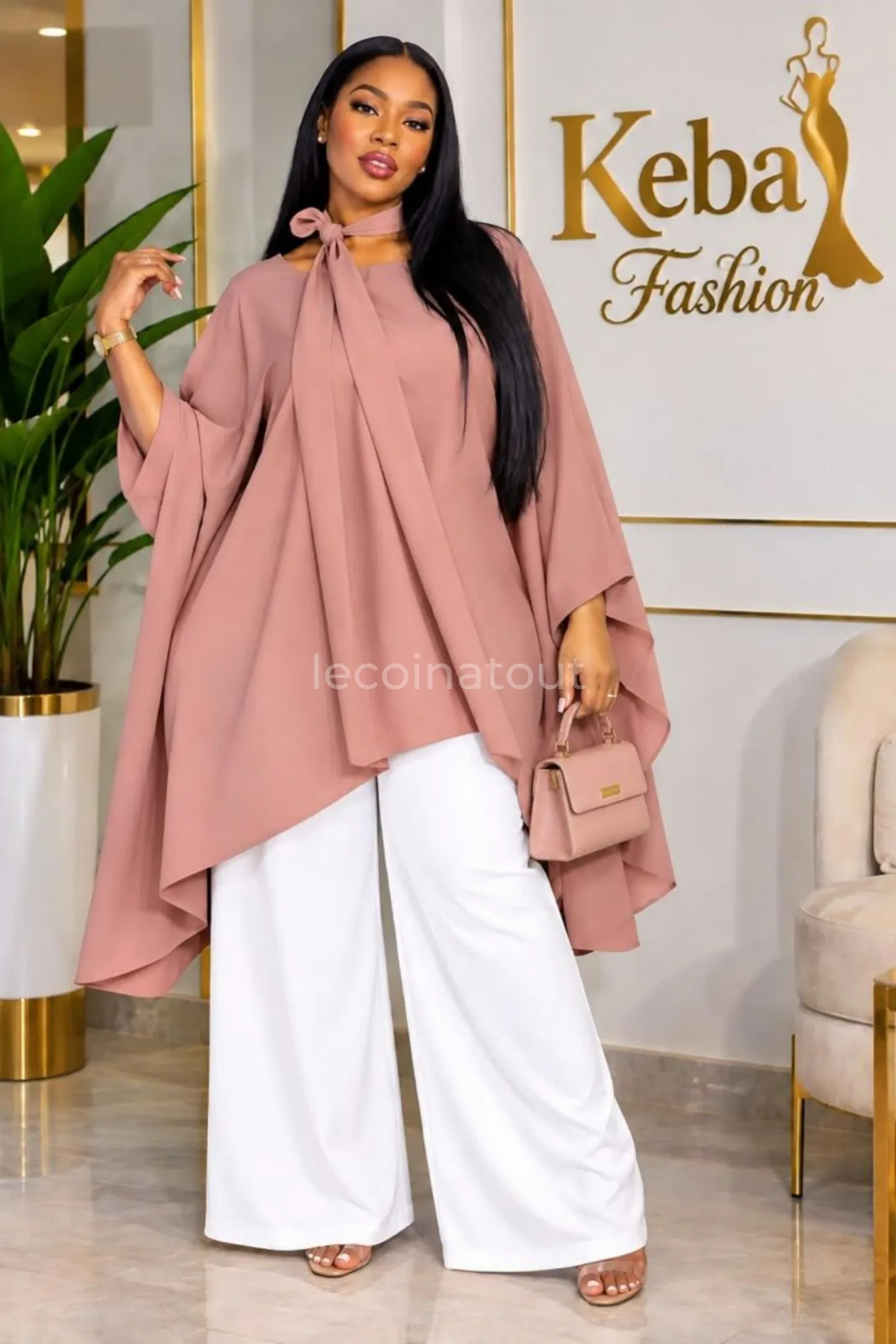 Ensemble Deux Pièces Femme Tunique Cape Asymétrique Chic - Neuf — photo 2, Dakar
