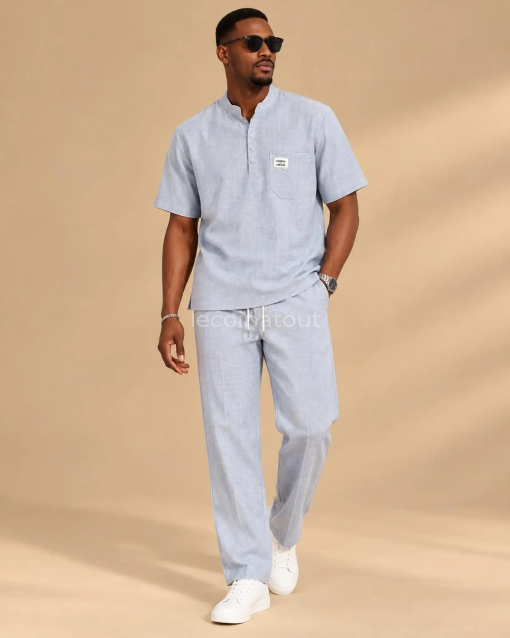 Costume Casual Homme Polo & Pantalon Tendance - Neuf — photo 4, Dakar